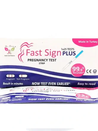 Fast Sign Plus Pregnancy Test Strip Box, 25 Ct