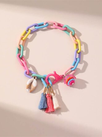 Colorful Tassel anklet