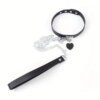 black choker with chain