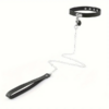 black choker with chain