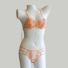 peach lingerie set for girls